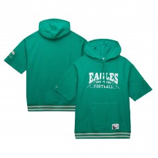 Толстовка Philadelphia Eagles Mitchell & Ness Pre-Game Short Sleeve - Kelly Green