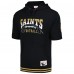 Толстовка New Orleans Saints Mitchell & Ness Black Pre-Game Short Sleeve