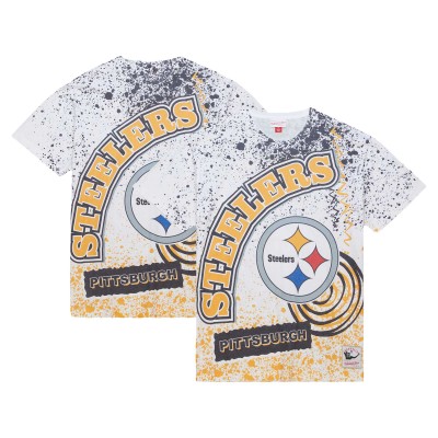 Футболка Pittsburgh Steelers Mitchell & Ness Team Burst Sublimated - White