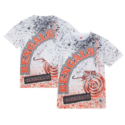 Футболка Cincinnati Bengals Mitchell & Ness Team Burst Sublimated - White