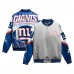 Куртка на кнопках New York Giants Chalk Line Fanimation Satin - Gray