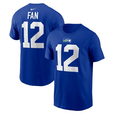 Seattle Seahawks 12s Nike Royal Player Name & Number T-Shirt