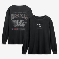 Футболка с длинным рукавом Cincinnati Bengals Fanatics Black Midnight Falls Футболка с длинным рукавом Cincinnati Bengals Fanatics Black Midnight Falls