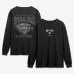 Футболка с длинным рукавом Chicago Bears Fanatics Black Midnight Falls Футболка с длинным рукавом Chicago Bears Fanatics Black Midnight Falls