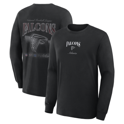 Футболка с длинным рукавом Atlanta Falcons Fanatics Black Midnight Falls
