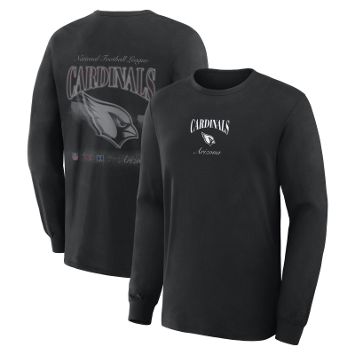 Футболка с длинным рукавом Arizona Cardinals Fanatics Black Midnight Falls
