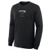 Футболка с длинным рукавом Carolina Panthers Fanatics Black Midnight Falls
