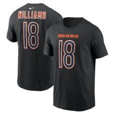 Футболка Chicago Bears Caleb Williams Nike Black Carbon Name & Number Футболка Chicago Bears Caleb Williams Nike Black Carbon Name & Number