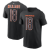 Футболка Chicago Bears Caleb Williams Nike Black Carbon Name & Number Футболка Chicago Bears Caleb Williams Nike Black Carbon Name & Number