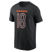 Футболка Chicago Bears Caleb Williams Nike Black Carbon Name & Number