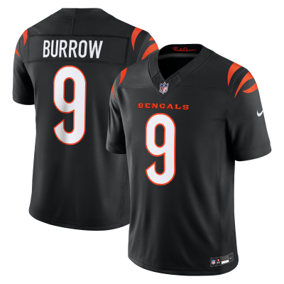 Джерси Cincinnati Bengals Joe Burrow Nike Black Team Vapor F.U.S.E. Stitched Limited