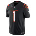 Джерси Cincinnati Bengals Ja'Marr Chase Nike Black Team Vapor F.U.S.E. Stitched Limited