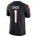 Джерси Cincinnati Bengals Ja'Marr Chase Nike Black Team Vapor F.U.S.E. Stitched Limited