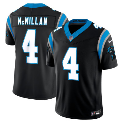 Джерси Carolina Panthers Tetairoa McMillan Nike Black Team Vapor F.U.S.E. Stitched Limited