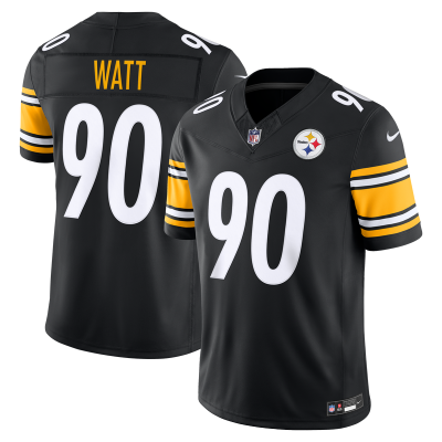 Джерси Pittsburgh Steelers T.J. Watt Nike Black Team Vapor F.U.S.E. Stitched Limited