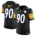 Джерси Pittsburgh Steelers T.J. Watt Nike Black Team Vapor F.U.S.E. Stitched Limited