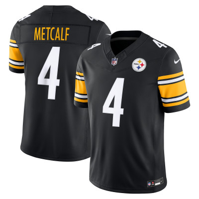 Джерси Pittsburgh Steelers DK Metcalf Nike Black Team Vapor F.U.S.E. Stitched Limited