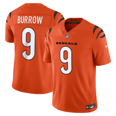 Джерси Cincinnati Bengals Joe Burrow Nike Orange Alternate Vapor F.U.S.E. Stitched Limited