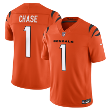 Джерси Cincinnati Bengals Ja'Marr Chase Nike Orange Alternate Vapor F.U.S.E. Stitched Limited Джерси Cincinnati Bengals Ja'Marr Chase Nike Orange Alternate Vapor F.U.S.E. Stitched Limited
