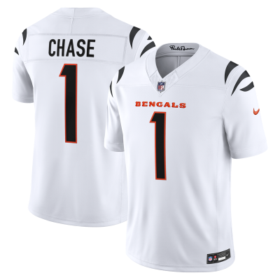 Джерси Cincinnati Bengals Ja'Marr Chase Nike White Vapor F.U.S.E. Stitched Limited