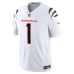 Джерси Cincinnati Bengals Ja'Marr Chase Nike White Vapor F.U.S.E. Stitched Limited