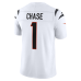 Джерси Cincinnati Bengals Ja'Marr Chase Nike White Vapor F.U.S.E. Stitched Limited