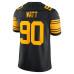Джерси Pittsburgh Steelers T.J. Watt Nike Black Alternate Vapor F.U.S.E. Stitched Limited
