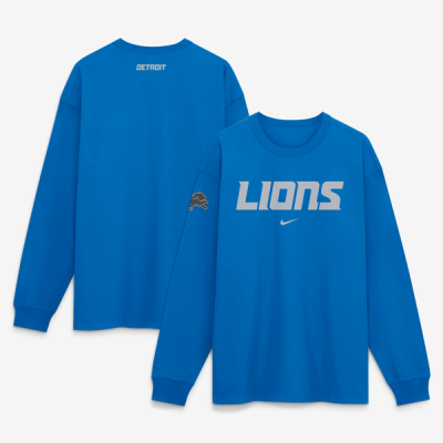 Футболка с длинным рукавом Detroit Lions Nike 2026 Rivalries Collection Max90 - Blue