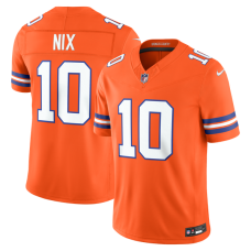 Джерси Denver Broncos Bo Nix Nike Orange Alternate Mile High Collection 1977 Throwback Vapor F.U.S.E. Stitched Limited Джерси Denver Broncos Bo Nix Nike Orange Alternate Mile High Collection 1977 Throwback Vapor F.U.S.E. Stitched Limited