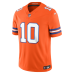 Джерси Denver Broncos Bo Nix Nike Orange Alternate Mile High Collection 1977 Throwback Vapor F.U.S.E. Stitched Limited