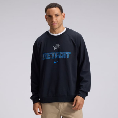 Свитшот Detroit Lions Nike 2026 Rivalries Collection Dri-FIT Crew - Black