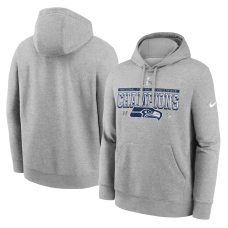 Толстовка Seattle Seahawks Nike Heather Gray 2025 NFC Champions Locker Room Trophy Collection Толстовка Seattle Seahawks Nike Heather Gray 2025 NFC Champions Locker Room Trophy Collection
