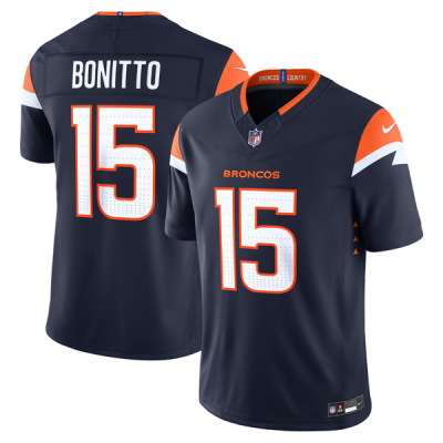 Джерси Denver Broncos Nik Bonitto Nike Navy Alternate Vapor F.U.S.E. Stitched Limited