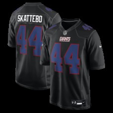 New York Giants Cam Skattebo Nike Carbon Black Fashion Game Jersey