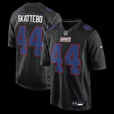 New York Giants Cam Skattebo Nike Carbon Black Fashion Game Jersey