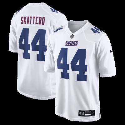 New York Giants Cam Skattebo Nike Tundra White Fashion Game Jersey