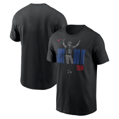 New York Giants Jaxson Dart Nike Black Just Do It T-Shirt