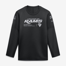 Свитшот Los Angeles Rams Nike 2026 Salute to Service Sideline Coaches Crewneck Therma-FIT - Black Свитшот Los Angeles Rams Nike 2026 Salute to Service Sideline Coaches Crewneck Therma-FIT - Black