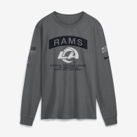 Футболка с длинным рукавом Los Angeles Rams Nike 2026 Salute to Service - Gray