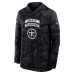 Tennessee Titans Nike 2026 Salute to Service Sideline Lightweight Hooded Dri-FIT Long Sleeve Top - Black