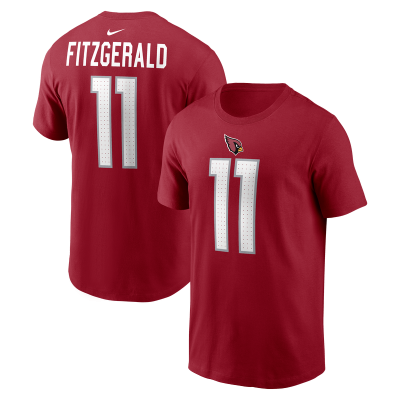 Футболка Arizona Cardinals Larry Fitzgerald Nike Cardinal Retired Name & Number
