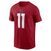 Футболка Arizona Cardinals Larry Fitzgerald Nike Cardinal Retired Name & Number