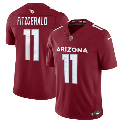 Джерси Arizona Cardinals Larry Fitzgerald Nike Cardinal Vapor F.U.S.E. Stitched Retired Limited