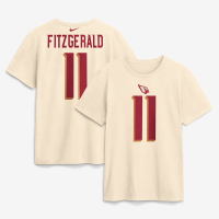 Футболка Larry Fitzgerald Arizona Cardinals Nike Rivalries Collection Name & Number - Natural