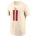 Футболка Larry Fitzgerald Arizona Cardinals Nike Rivalries Collection Name & Number - Natural