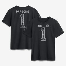 Футболка Micah Parsons Green Bay Packers Nike 2026 Salute to Service Name & Number - Black