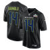 Seattle Seahawks Sam Darnold Nike Black Super Bowl LX Patch Carbon Fashion Game Jersey