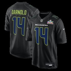 Seattle Seahawks Sam Darnold Nike Black Super Bowl LX Patch Carbon Fashion Game Jersey Seattle Seahawks Sam Darnold Nike Black Super Bowl LX Patch Carbon Fashion Game Jersey
