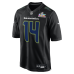 Seattle Seahawks Sam Darnold Nike Black Super Bowl LX Patch Carbon Fashion Game Jersey