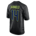 Seattle Seahawks Sam Darnold Nike Black Super Bowl LX Patch Carbon Fashion Game Jersey